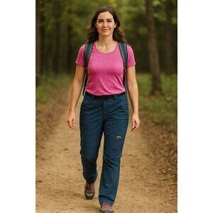 Chlorophylle Women’s Hiking Pants Blue Size 14 EUC